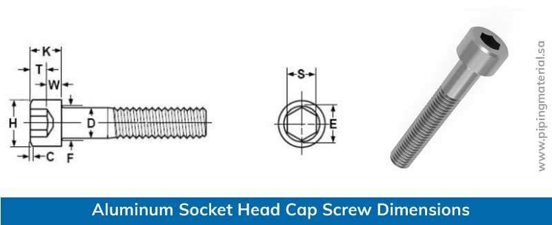 Aluminum Socket Head Cap Screw Dimensions Chart Aluminum Socket Head Cap Screw Dimensions Chart