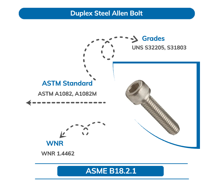 Duplex Steel Allen Bolt
